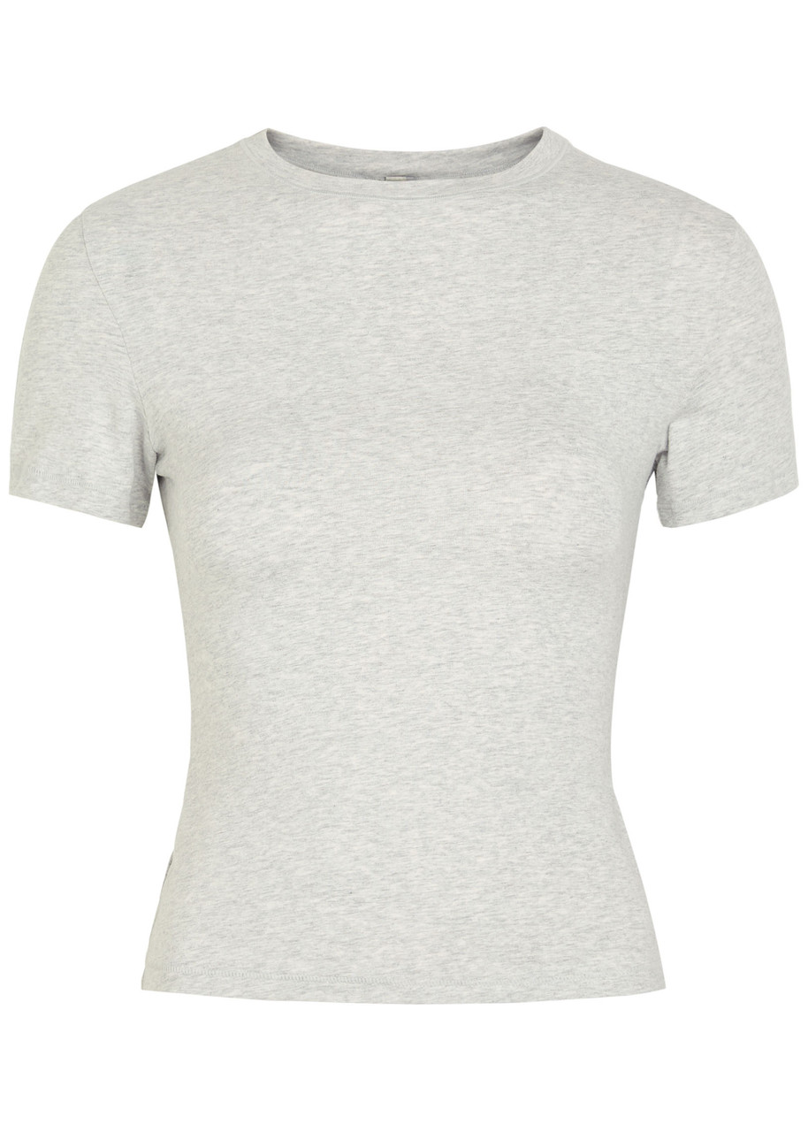 Skims Stretch-cotton T-shirt In White