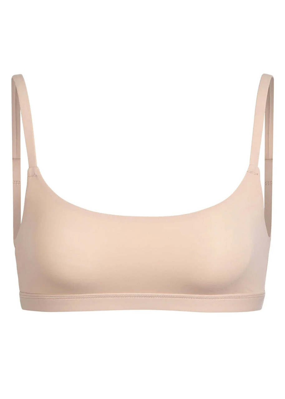 Skims Stretch-jersey Scoop Bralette In Neutral