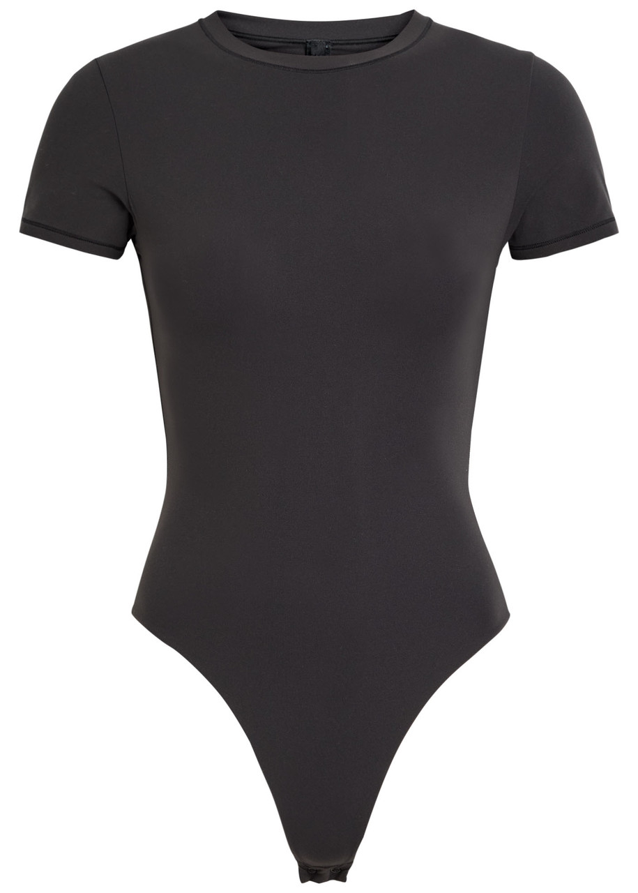 Skims Stretch-jersey Bodysuit In Black