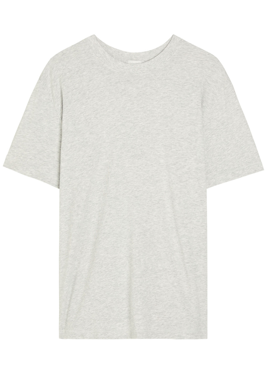 Skims Short Sleeve Modal-blend T-shirt In Gray