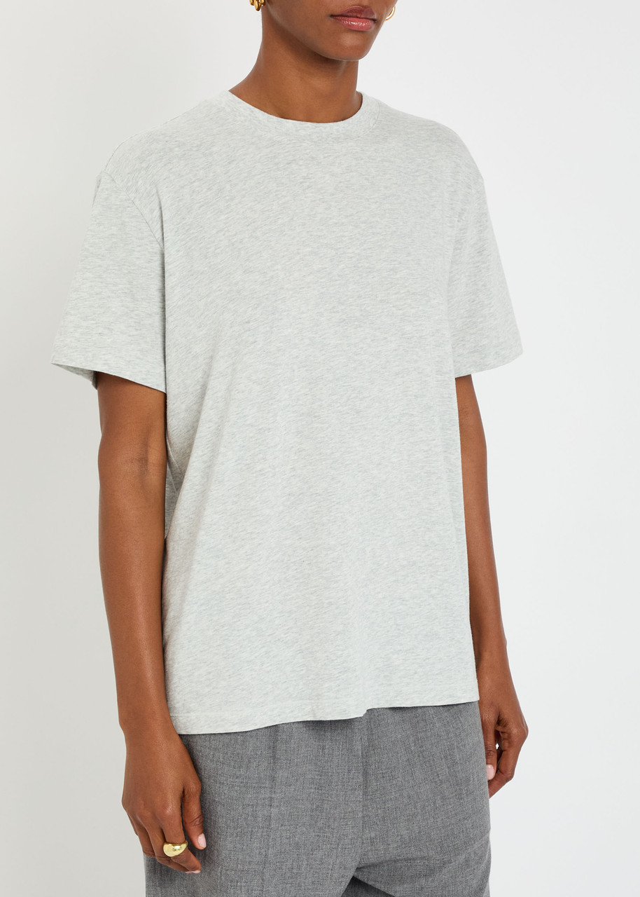 Skims Short Sleeve Modal-blend T-shirt In Gray