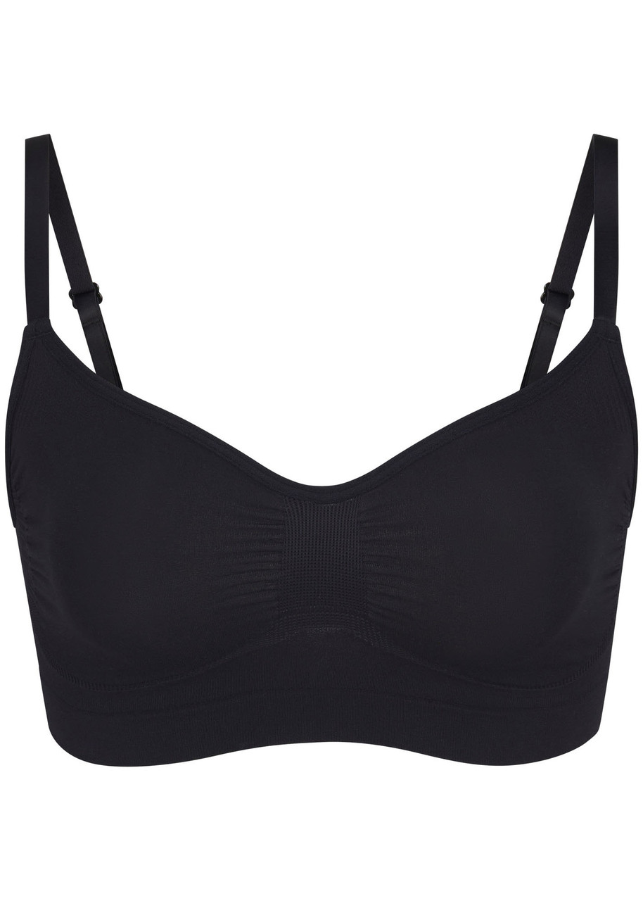 Skims Seamless Sculpt Bralette In Black