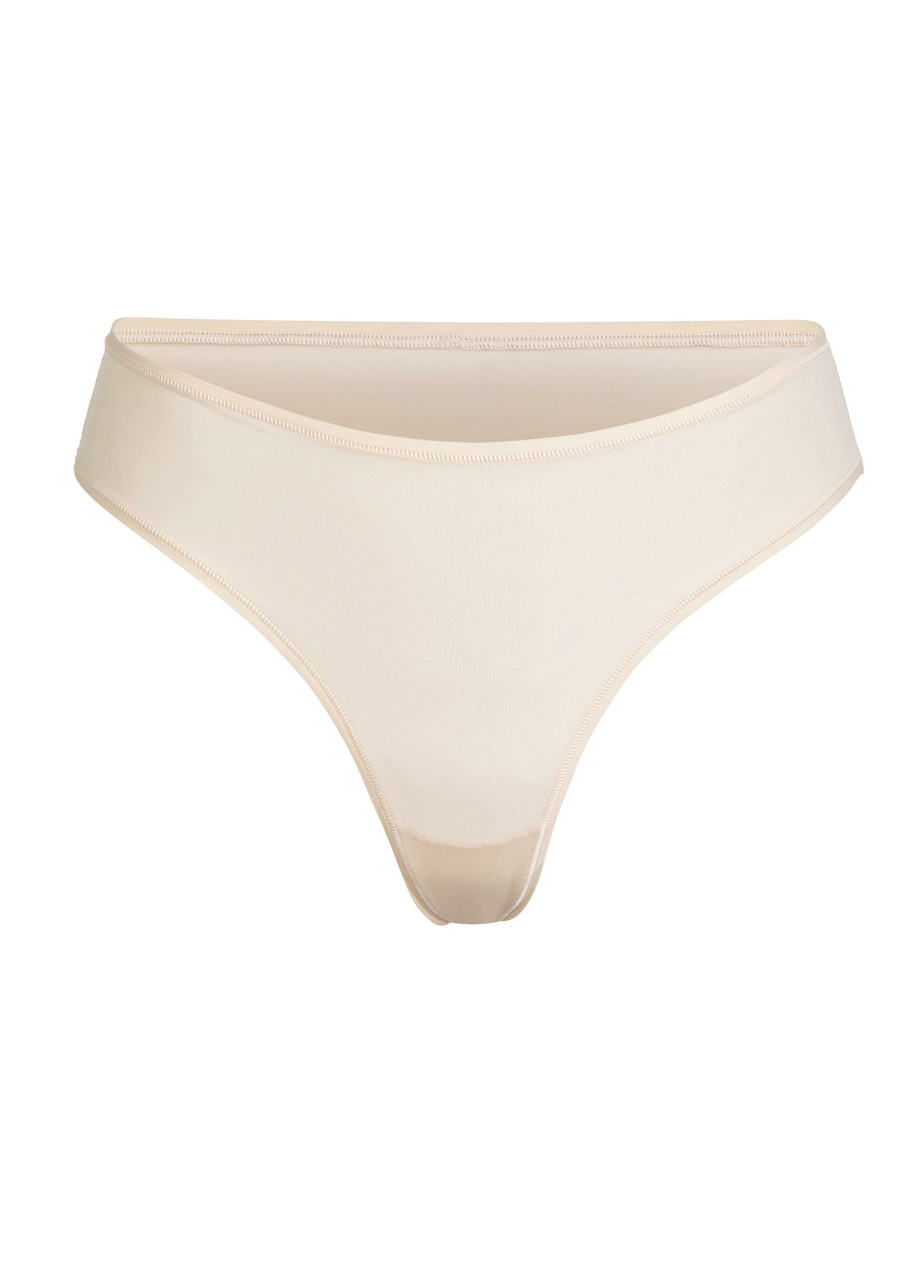 Skims Stretch-jersey Thong In White