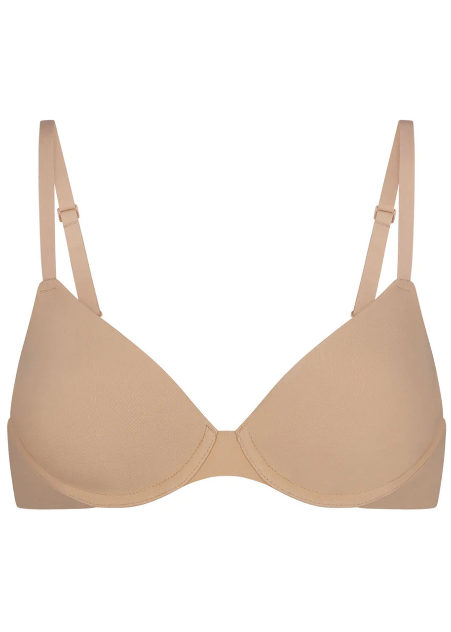 Skims Adjustable Straps T-shirt Bra In Nude
