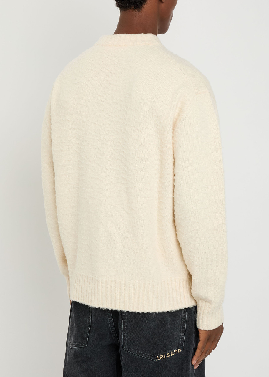  Axel Arigato Miles Textured Wool-blend Jumper - Off White - S 