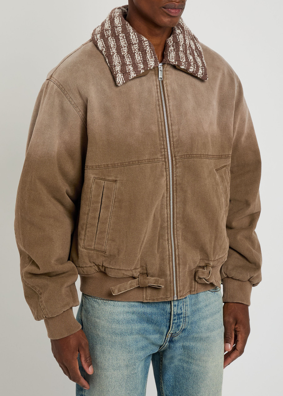 Axel Arigato Axis Denim Jacket In Brown