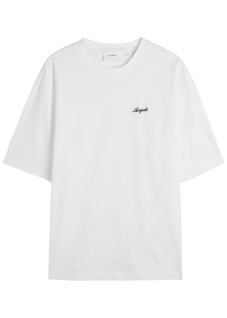 Axel Arigato Honor Logo-embroidered Cotton T-shirt In White