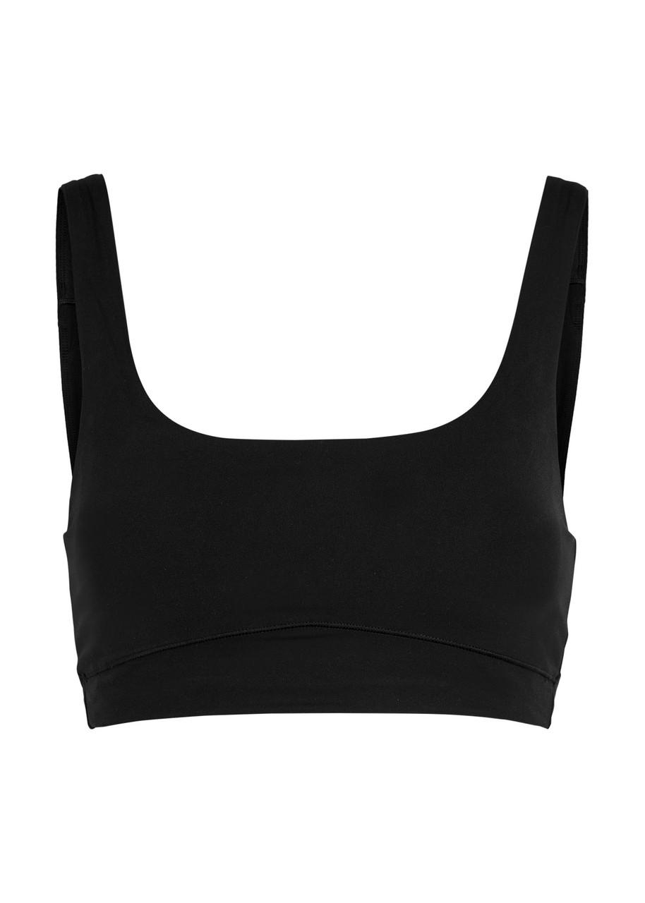 Vuori Alltheform Stretch-jersey Soft-cup Bra In Black