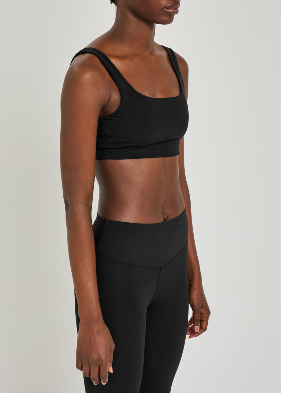 Vuori Alltheform Stretch-jersey Soft-cup Bra In Black