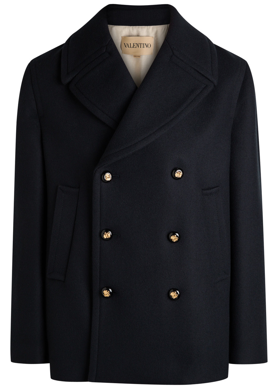Valentino Garavani Double-breasted Wool Jacket - Black - 46 (IT46 / S)