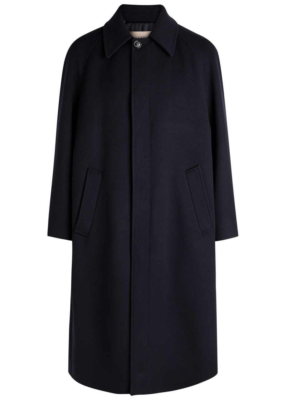Valentino Garavani Wool And Cashmere-blend Coat In Black