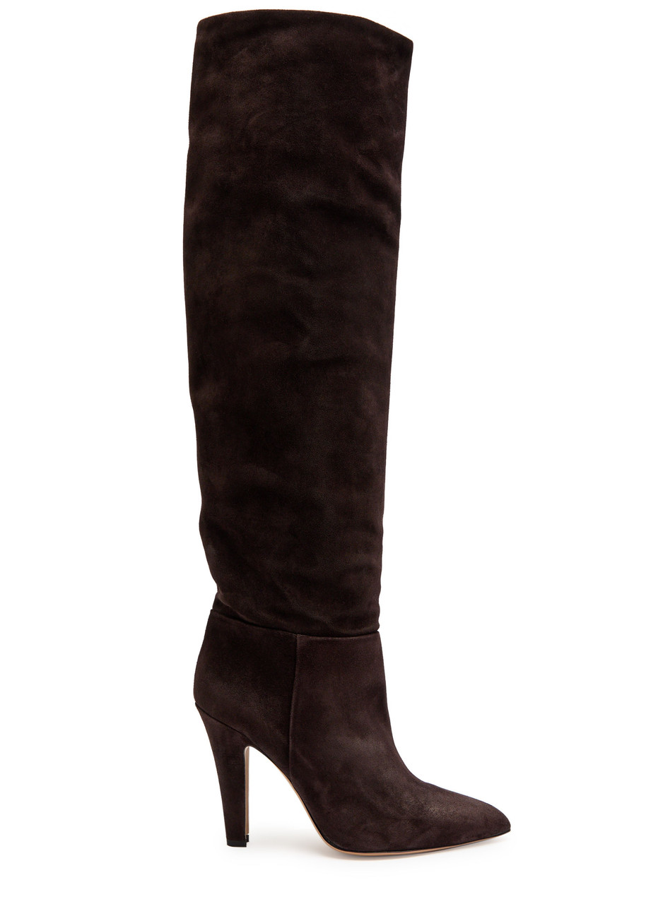 Paris Texas Elsa 100 Suede Over-the-knee Boots In Brown