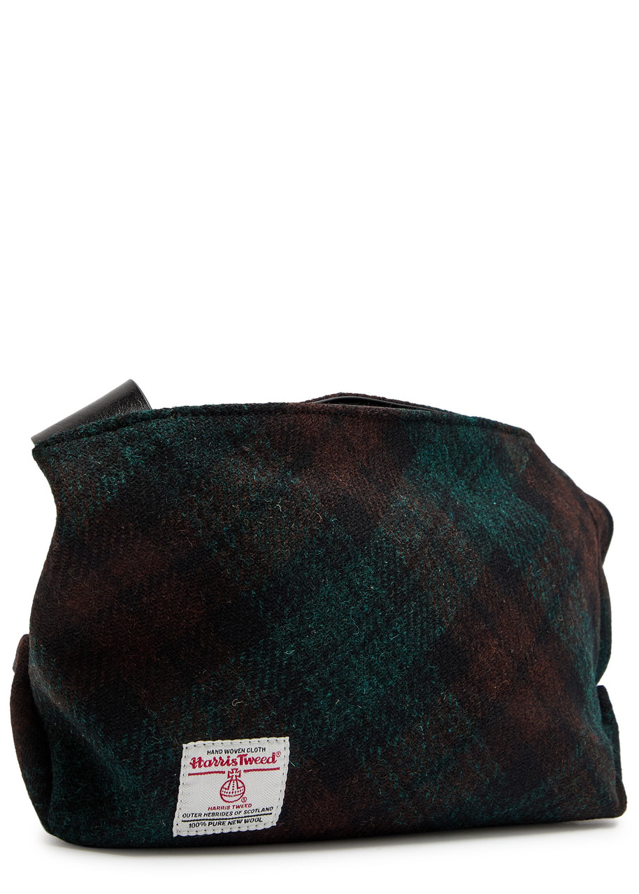 Vivienne Westwood Maxime Small Plaid Tweed Cross-body Bag In Green