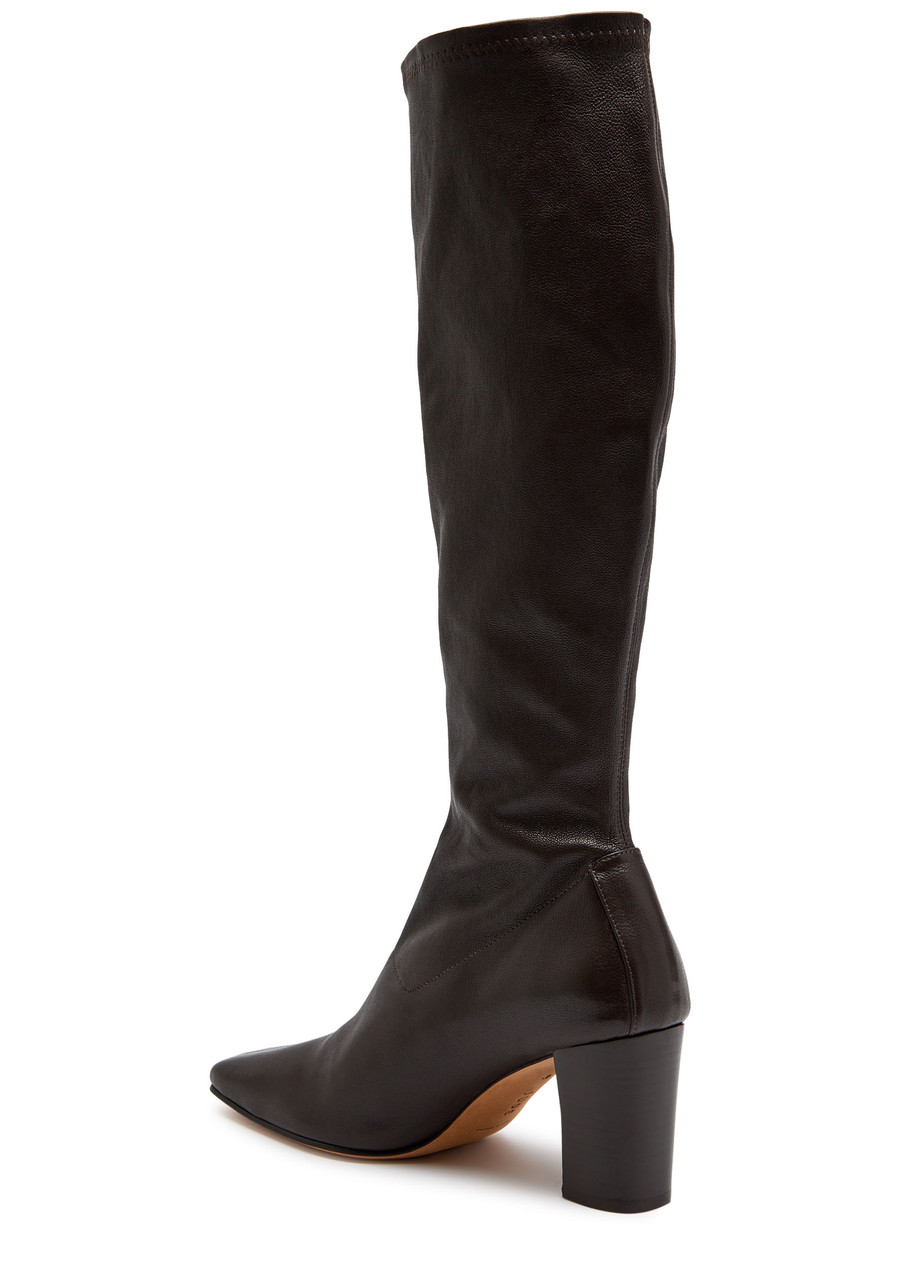 Jude Memo 75 Leather Knee-high Boots In Brown