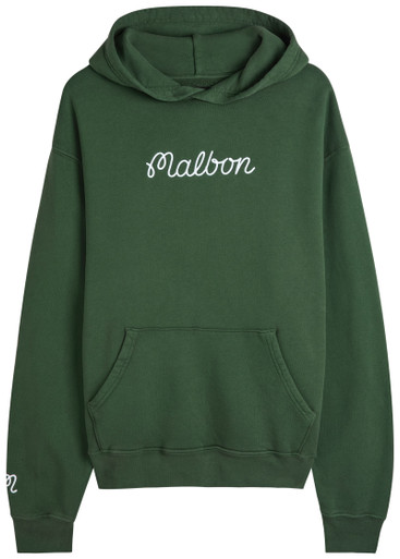 MALBON Fesque embroidered cotton hooded sweatshirt | Harvey Nichols