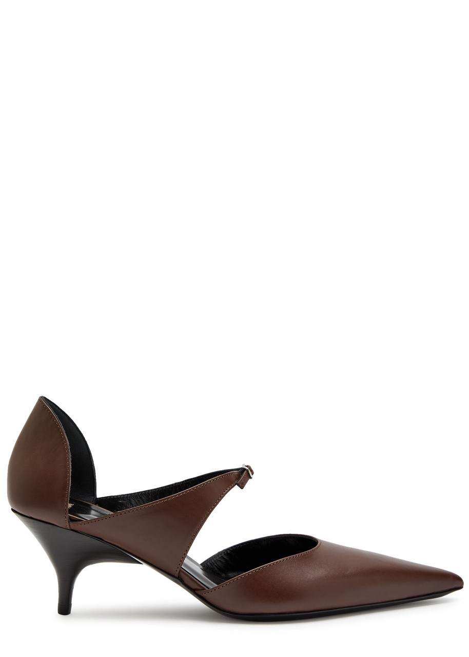 Jude Role Leather Pumps In Brown