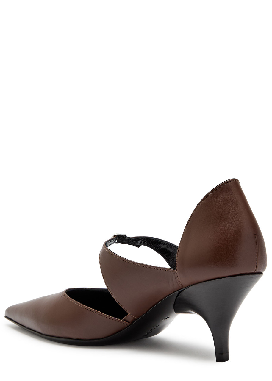 Jude Role Leather Pumps In Brown