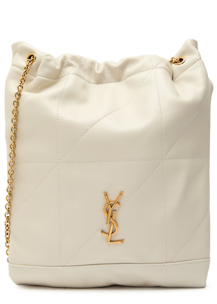 Saint Laurent Jamie 4.3 Leather Shoulder Bag In White