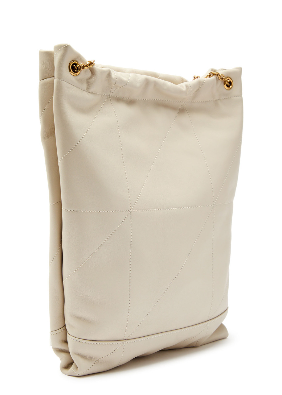 Saint Laurent Jamie 4.3 Leather Shoulder Bag In White