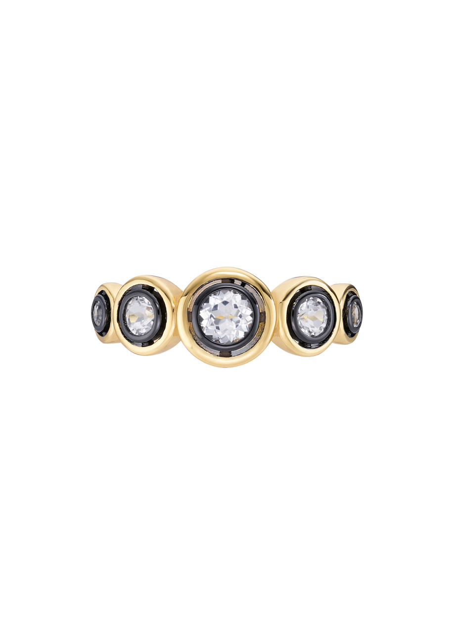 Laura Vann Remi 18kt Gold Vermeil Ring In Brown