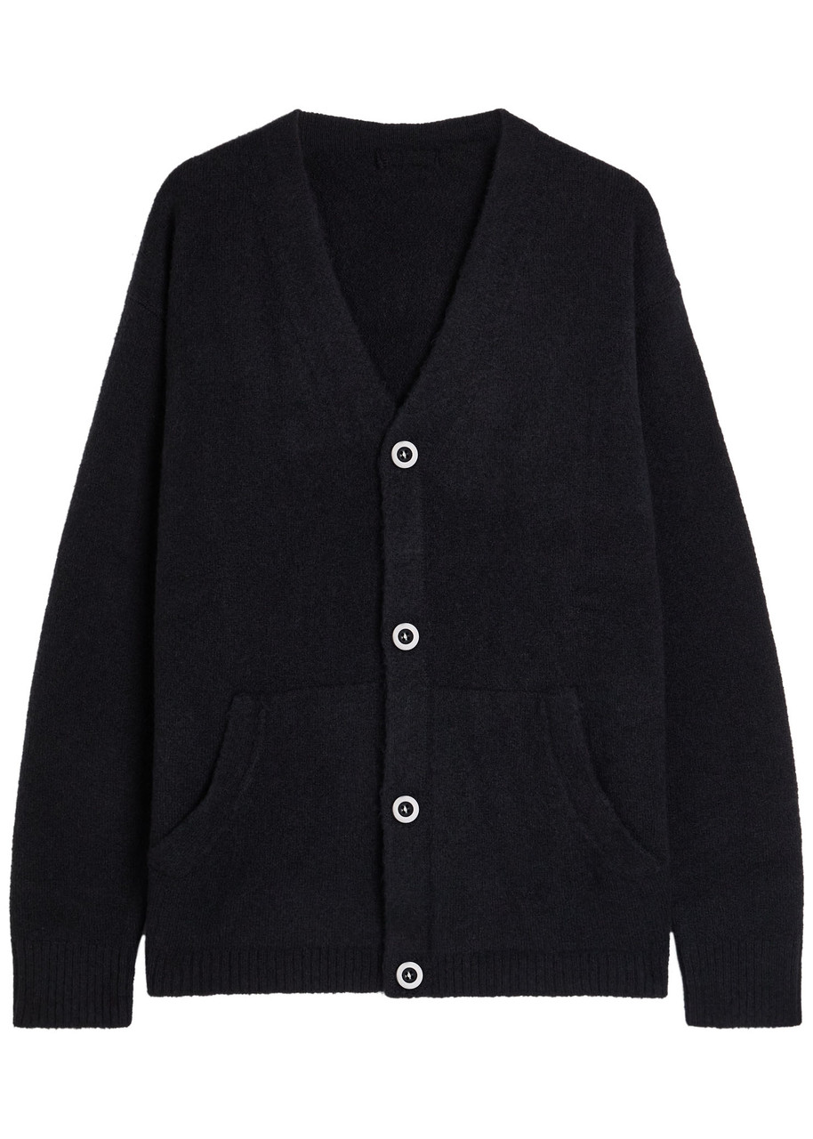 Ten C Wool-blend Cardigan In Black