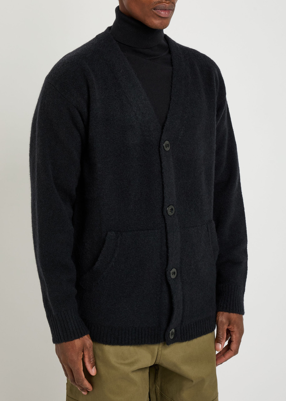 Ten C Wool-blend Cardigan In Black