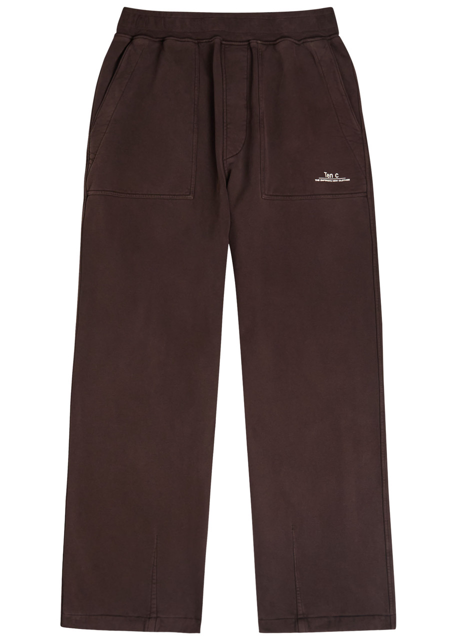 Ten C Cotton Sweatpants In Brown