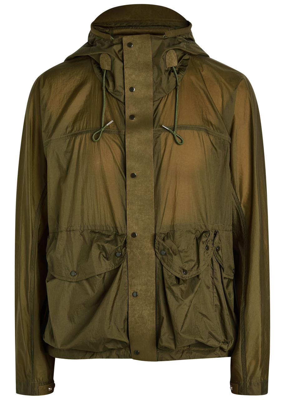 Ten C Skye Panelled Shell Jacket - Green - 56 (IT56 / Xxxl)