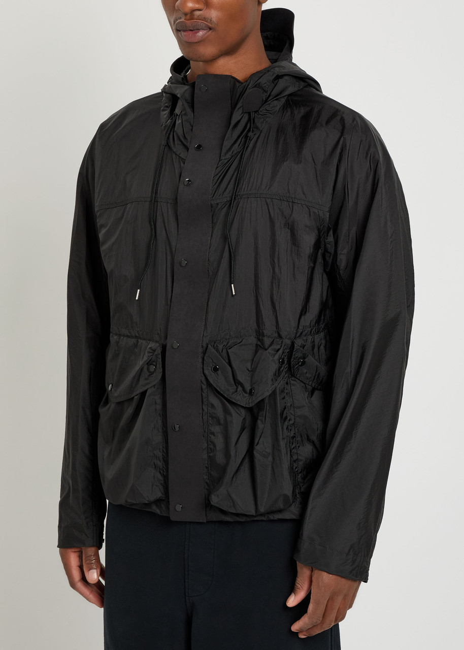 Ten C Skye Panelled Shell Jacket In Black