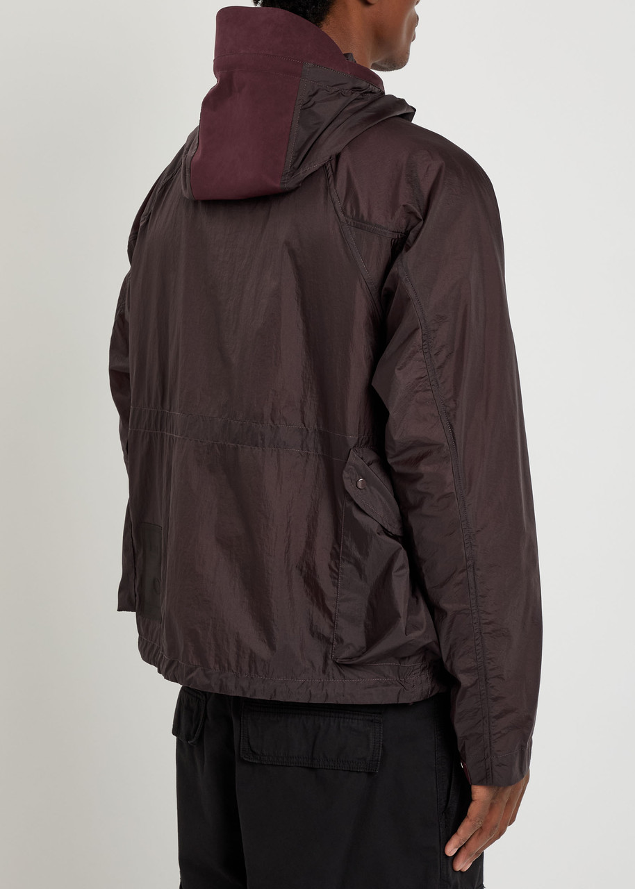  Ten C Skye Panelled Shell Jacket - Dark Brown - L 