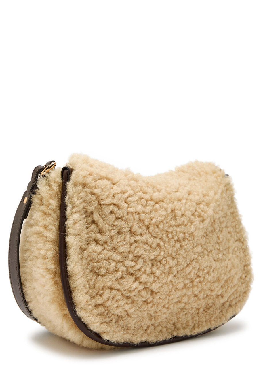Etro Pony Shearling Cross-body Bag In Sand