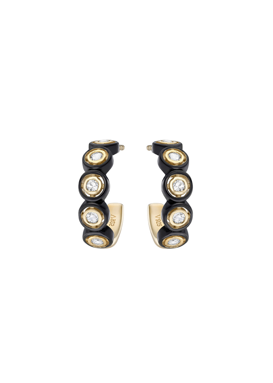 Laura Vann Zadie 14kt Gold Vermeil Earrings In Multi