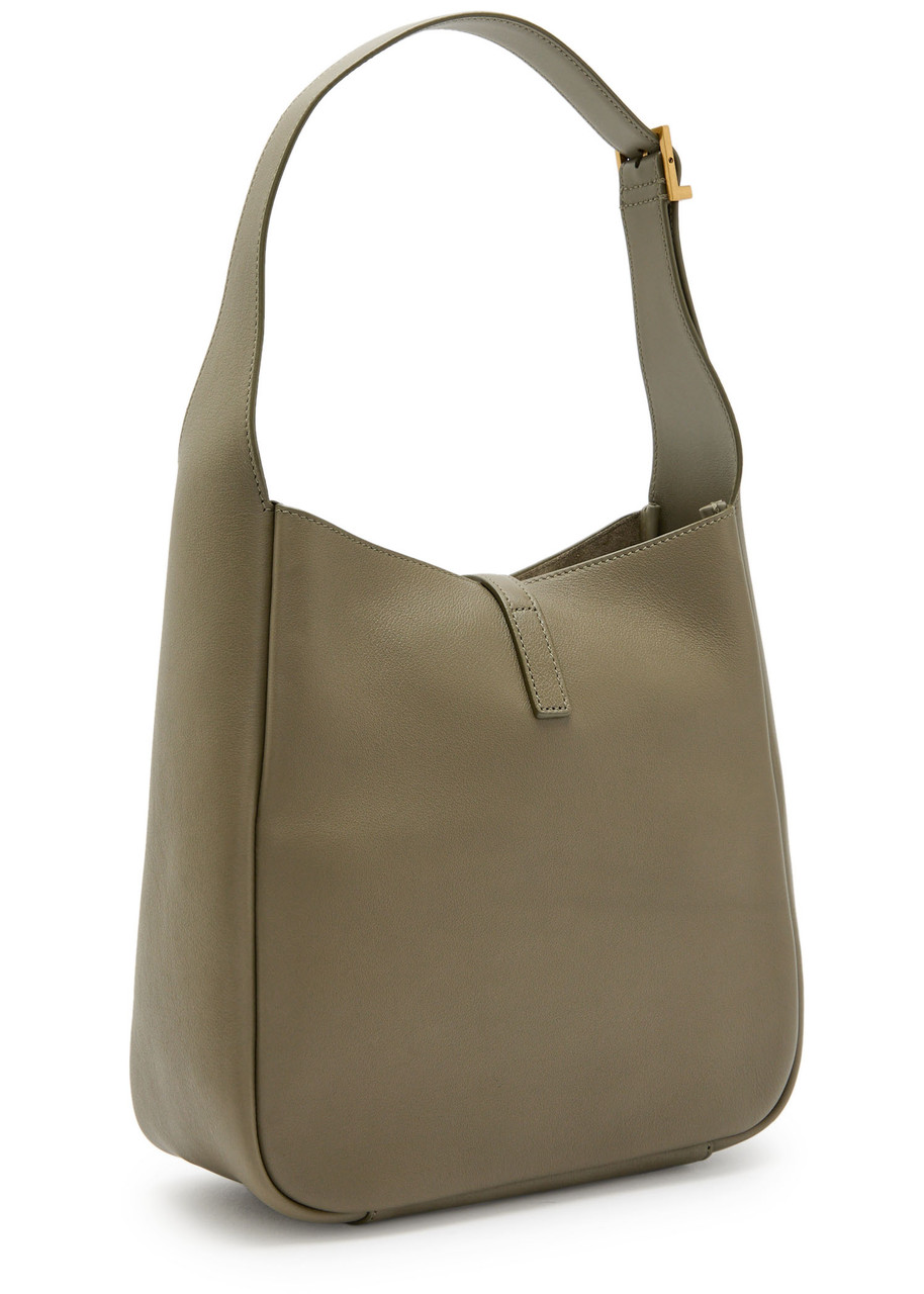 Saint Laurent Le 5 à 7 Small Leather Hobo bag – Khaki – One Size