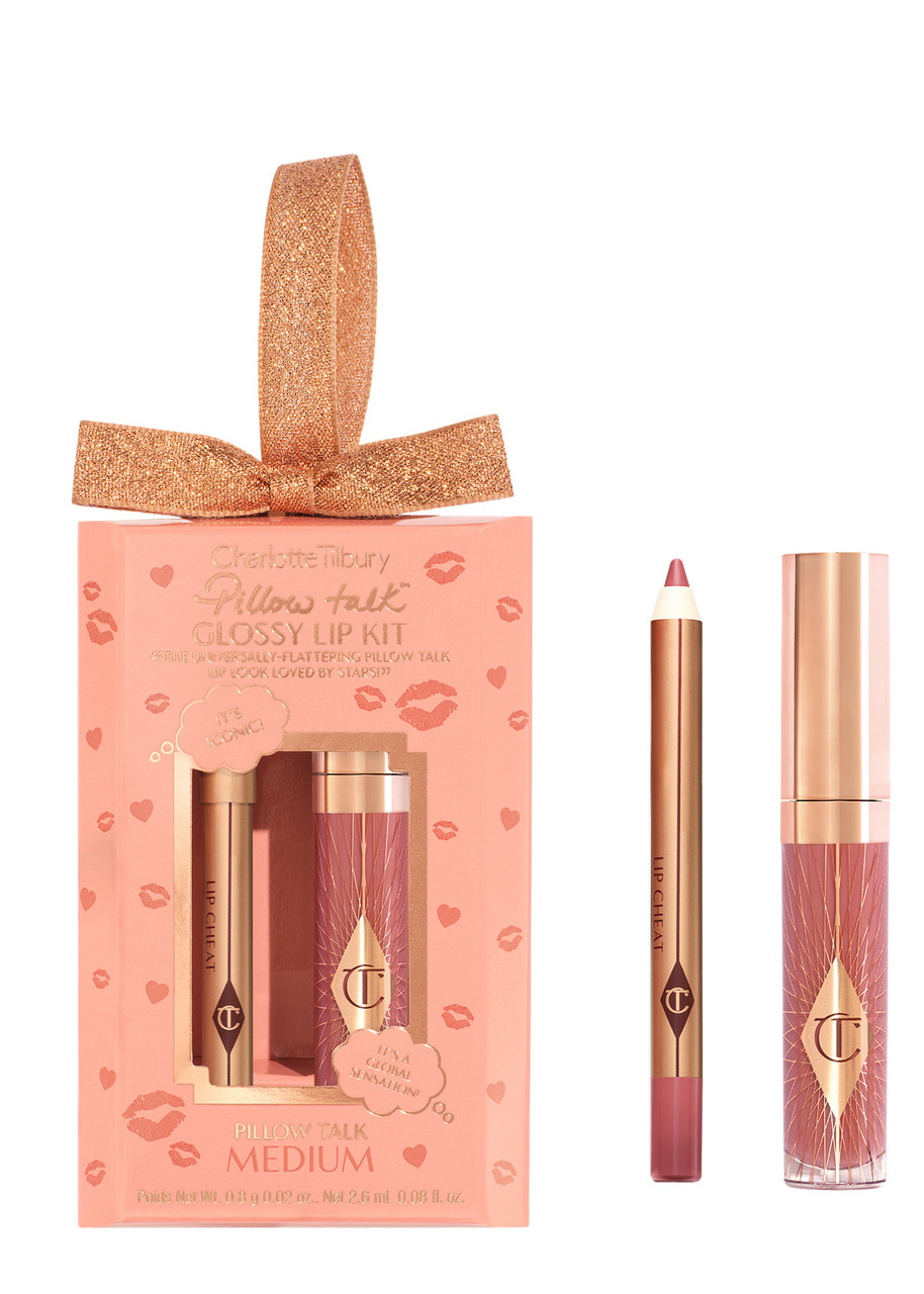 Charlotte Tilbury Pillow Talk Mini Glossy Lips Duo - Pillow Talk Medium