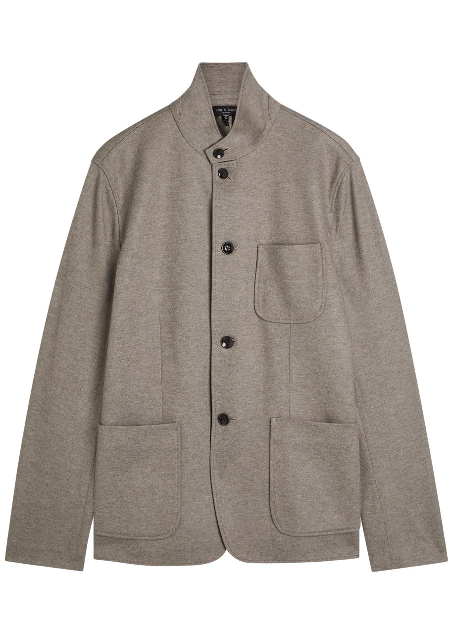 Rag & Bone Prospect Wool-blend Overshirt In Brown