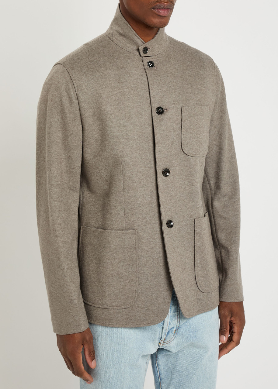 Rag & Bone Prospect Wool-blend Overshirt In Brown