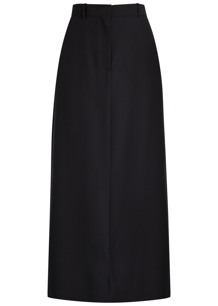 The Row Seraphyne Wool Maxi Skirt In Black