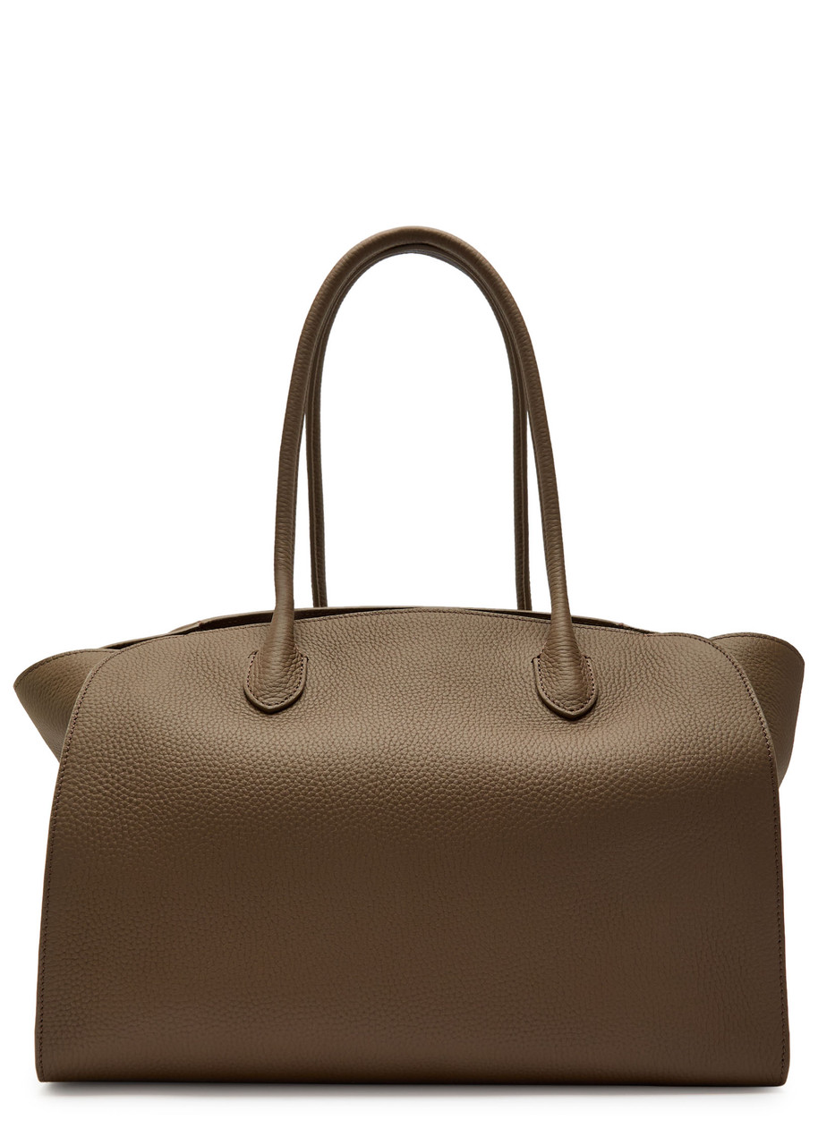 The Row Marlo 14 Leather Shoulder Bag In Green