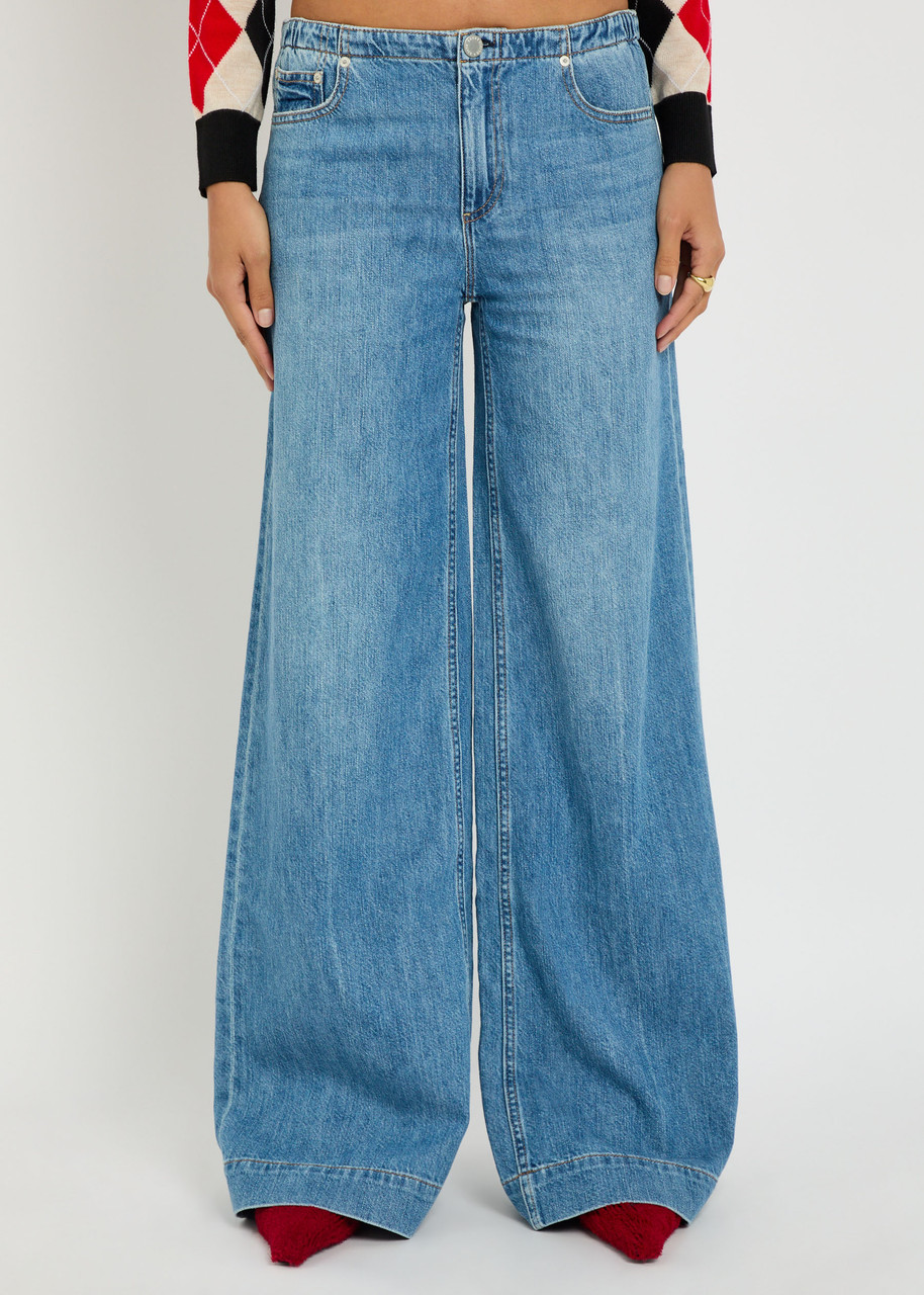 Alice And Olivia Alice + Olivia Slay Wide-leg Jeans In Blue