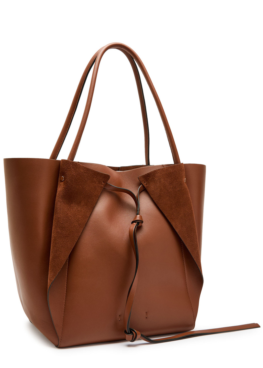 Gabriela Hearst Marija Leather Tote Bag In Brown