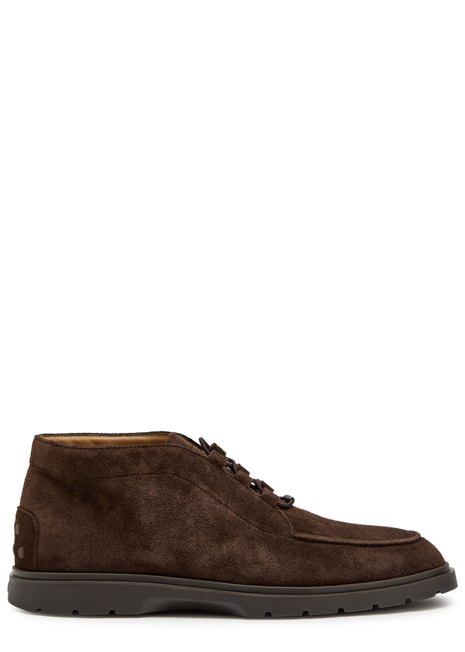 Tods Gommino Suede Boots – Brown – 10 (IT44 / UK10)