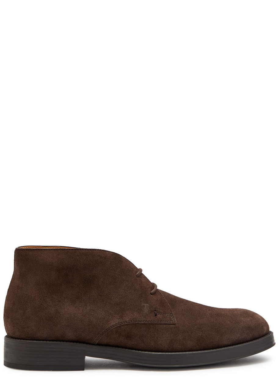 Tods Gommino Suede Boots – Brown – 9 (IT43 / UK9) Tods Gommino Suede Boots – Brown – 9 (IT43 / UK9)