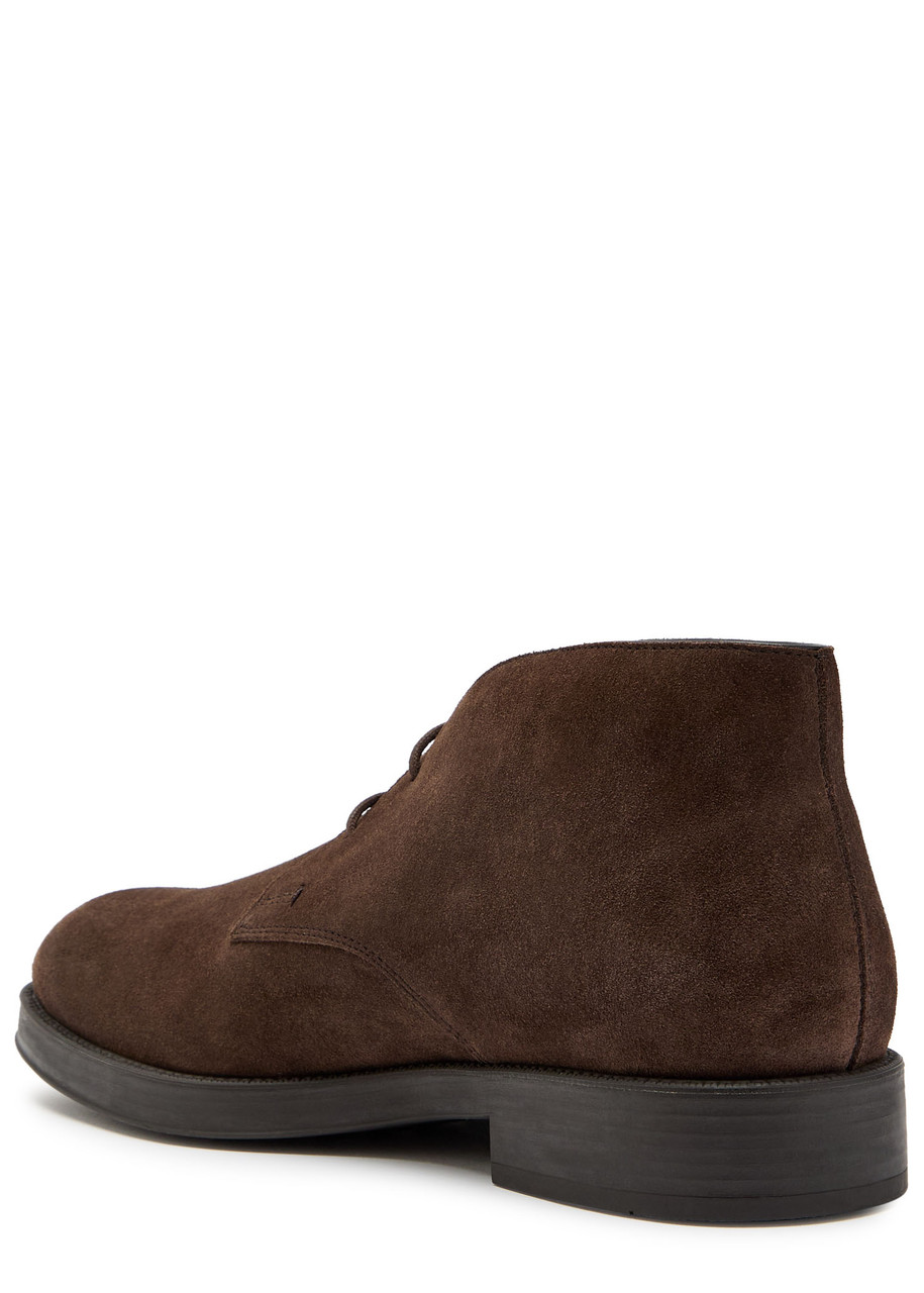 Tod's Tods Gommino Suede Boots In Brown