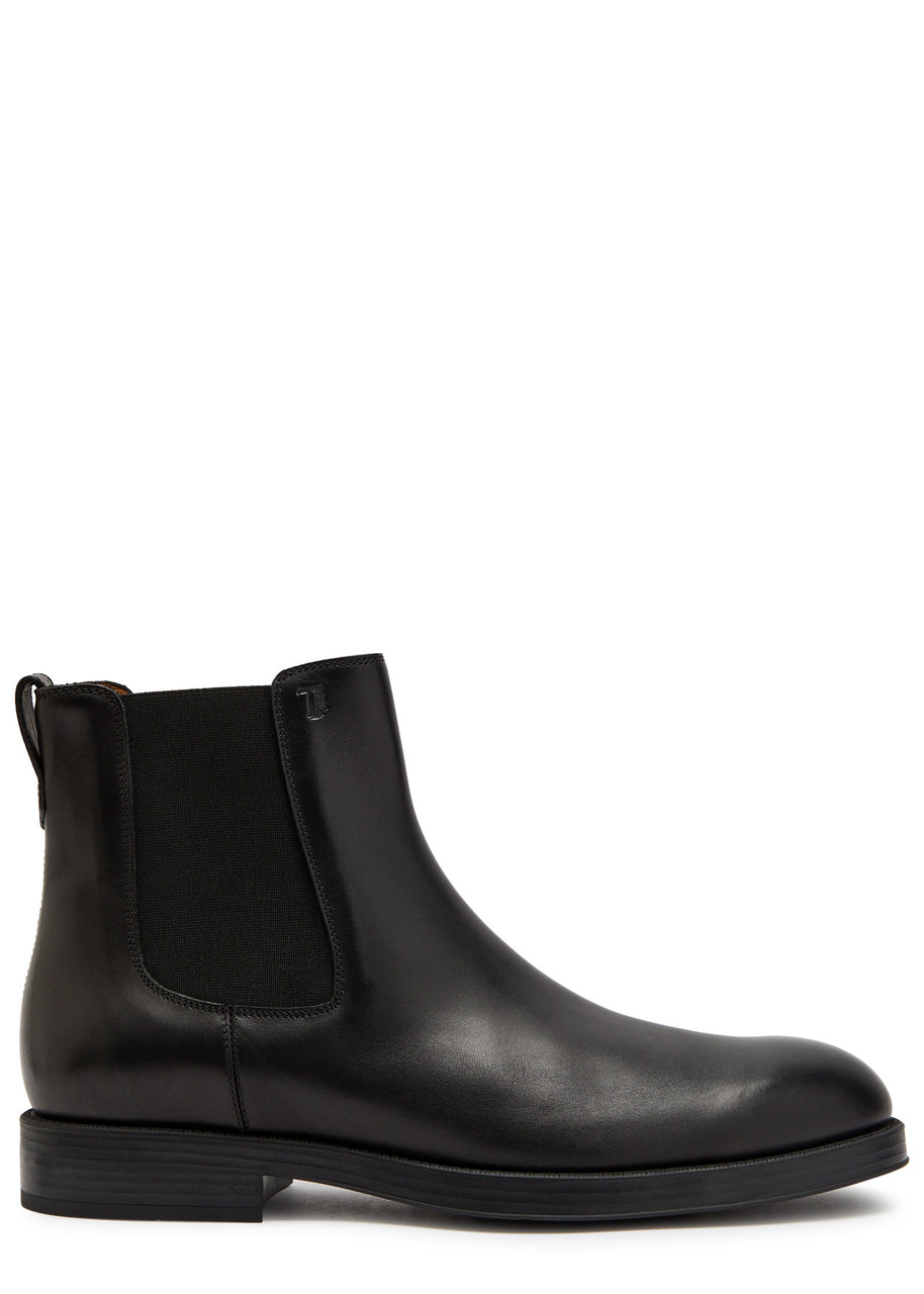 Tod's Tods Leather Chelsea Boots In Black