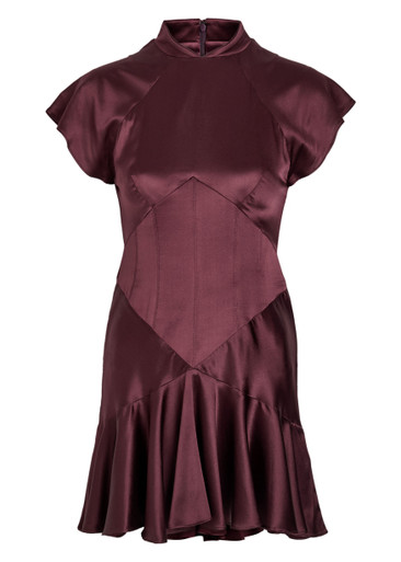 DE LA VALI Alizee panelled silk-blend mini dress | Harvey Nichols