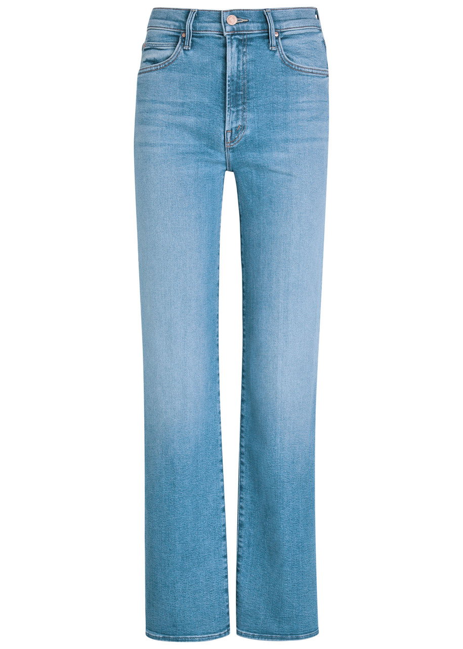 Mother The Kick It Straight-leg Jeans In Blue