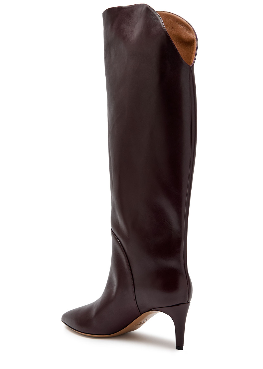 Paris Texas Gaia 60 Leather Knee-high Boots In Burgundy