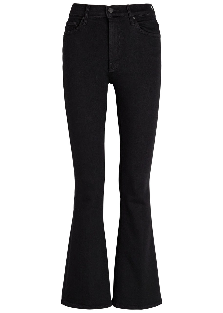 Mother The Weekender Flared-leg Jeans In Black