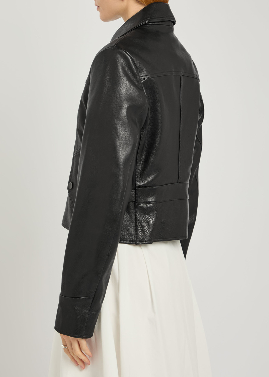 Simkhai Freeman Leather Jacket - Black - 4 (uk8 / S) 