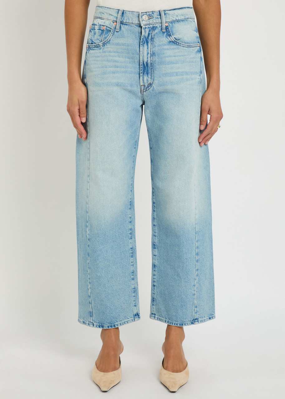 Mother The Half-pipe Ankle Barrel-leg Jeans In Blue